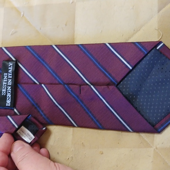 Sestini Italian design silk necktie - Picture 2 of 3